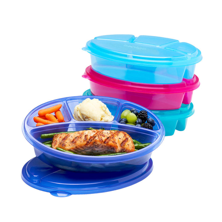 Bentgo Easyboxes 4-Compartment Oval Containers 8-Piece Set Y5