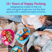 Bentgo Easyboxes 4-Compartment Oval Containers 8-Piece Set