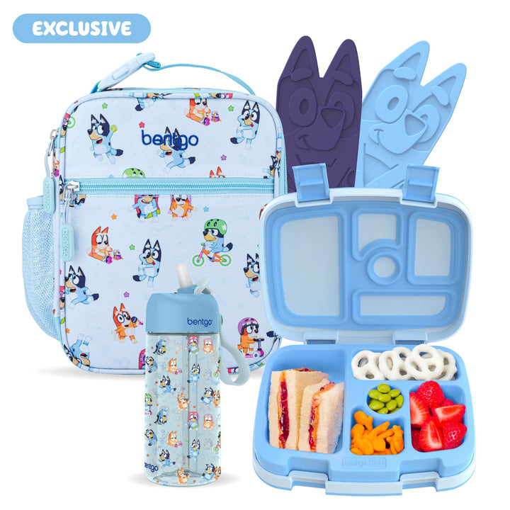 Bentgo + Bluey Kids Prints 5-Piece Lunch Box Set P0