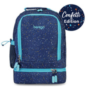 Bentgo Kids 2-in-1 Backpack & Lunch Bag - Abyss Blue Speckle Confetti