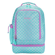 Bentgo Kids Prints 2-in-1 Backpack & Lunch Bag - Mermaid Scales