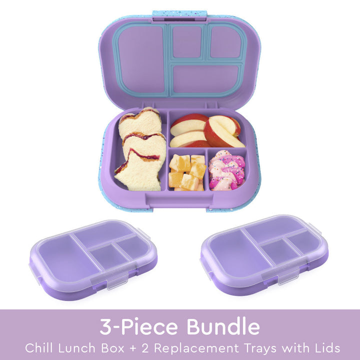 Bentgo Chill Kids Lunch Box & 2 Extra Trays with Lids H0