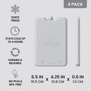 Bentgo Chillers Reusable Ice Packs (4-Pack)
