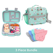 Bentgo Kids Prints Lunch Box, Lunch Bag, & Ice Packs - Puppy Love