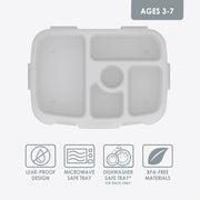 Bentgo Kids Tray with Transparent Cover (Glitter)
