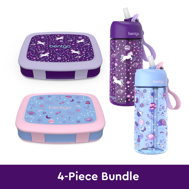 Bentgo Kids Prints Lunch Boxes & Water Bottles J6